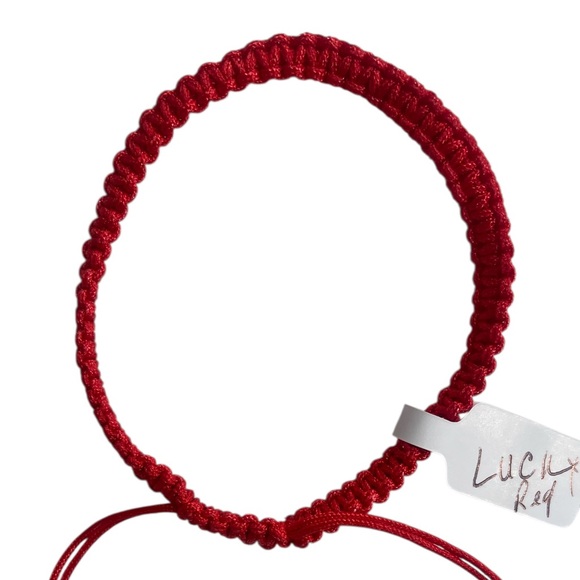 Lucky Red Braided Feng Shui Chinese Bracelet, Adjustable OS - Picture 3 of 7